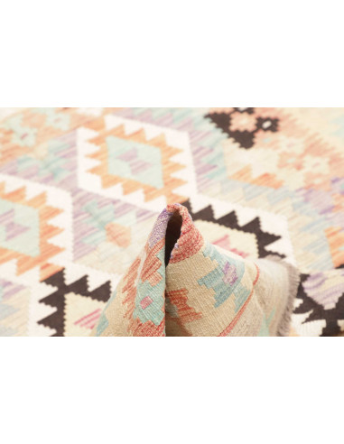 Rug Killim 130x181 Ivory Pastel blue