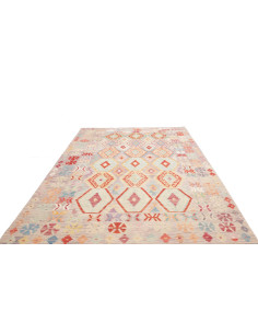 Tappeto Killim Afgahnistan 207x297 Grigio Torto 2