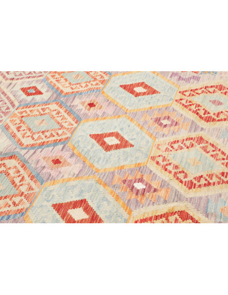 Rug Killim 207x297 Greige Coral