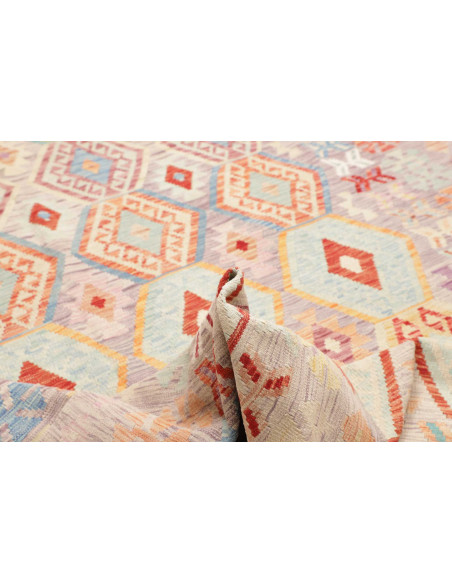 Rug Killim 207x297 Greige Coral