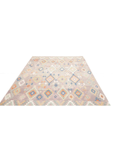 Rug Kilim Afghanistan 200x295 Lilac Grey Pastel