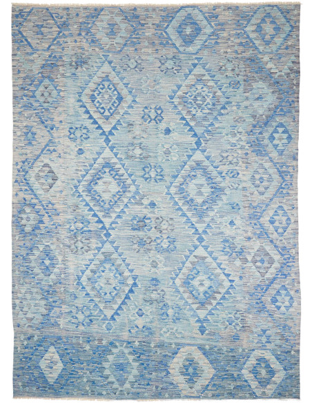 Rug Kilim Afghanistan 204x281 Blue Light Grey C