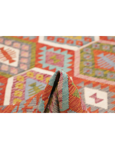 Rug Kilim Afghanistan 253x294 Reddish Orange Li