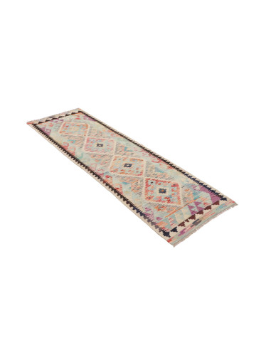 Rug Kilim Afghanistan 62x193 Light Blue Cream C
