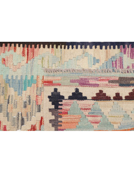 Rug Kilim Afghanistan 62x193 Light Blue Cream C