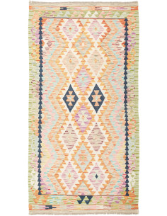 Kilim 101x196 Cm Kilim Afghan Hand-carded Wool