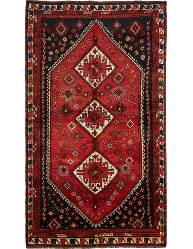 Rug Shiraz Persia blue maroon 160x279