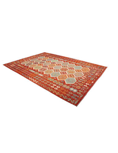 Kilim 201x297 Cm Kilim, Afghanistan, Hand-carded Wool warp: