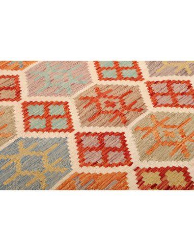 Kilim 201x297 Cm Kilim, Afghanistan, Hand-carded Wool warp: