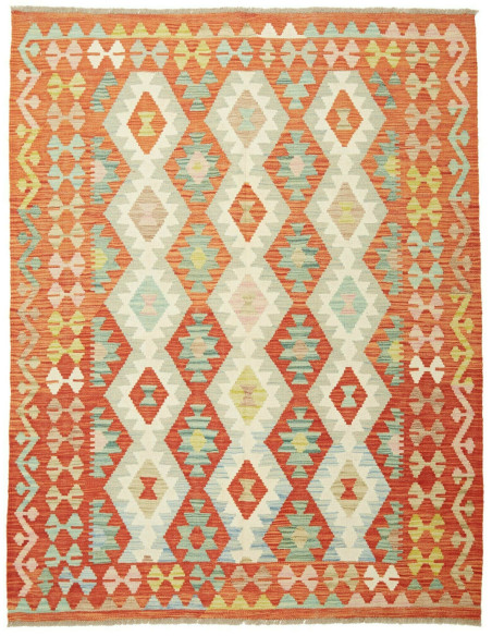 Kilim 152x198 Cm Kilim Afghanistan Hand-carded Wool Cotton