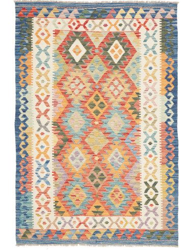 Kilim 123x182 Cm Kilim Afghanistan, Hand-carded Wool warp:
