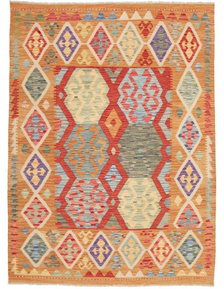 Kilim 133x178 Cm Kilim, Afghanistan, Hand-carded Wool