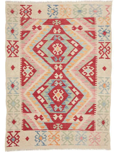 Tappeto Originale Kilim Afghanistan 105x145 Bei