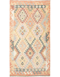 Kilim 105x201 Cm Kilim Afghanistan Lana Cardata A Mano