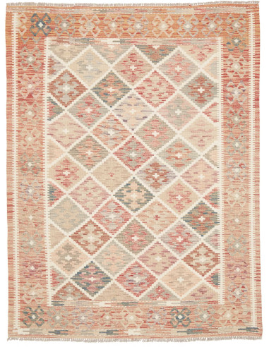 Rug Kilim Afghanistan 154x202 Terracotta Beige