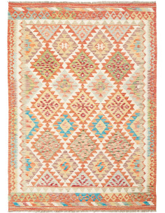 Kilim 127x183 Cm Kilim, Afghanistan, Lana Cardata A Mano