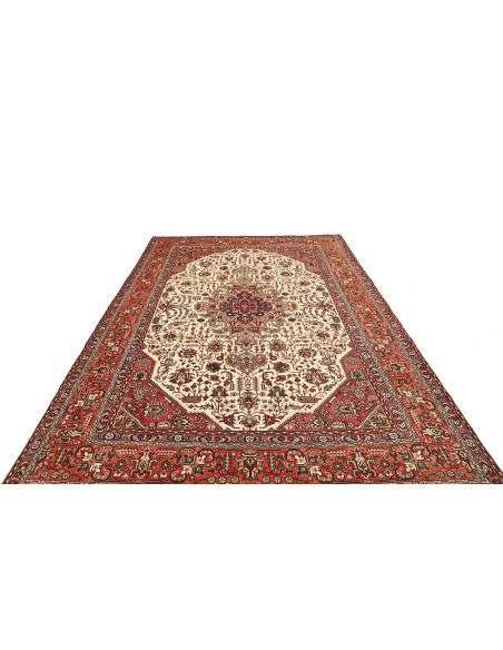 Tabriz 203x302 Cm Tabriz, Persia, Hand-carded Wool warp: