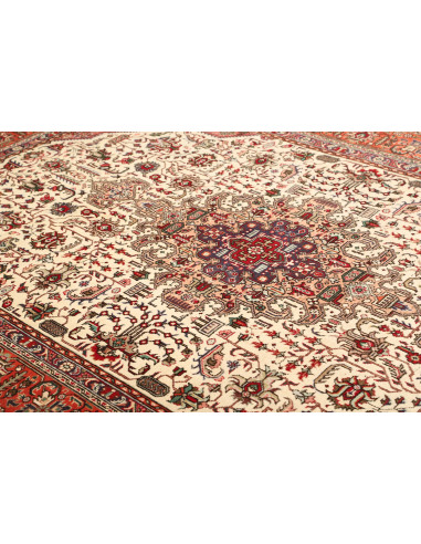 Tabriz 203x302 Cm Tabriz, Persia, Hand-carded Wool warp: