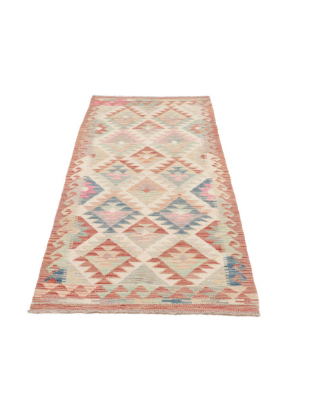 Rug Kilim Afghanistan 78x198 Cream Terracotta M