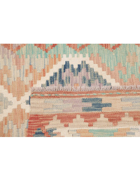 Rug Kilim Afghanistan 80x198 Beige Peach Light