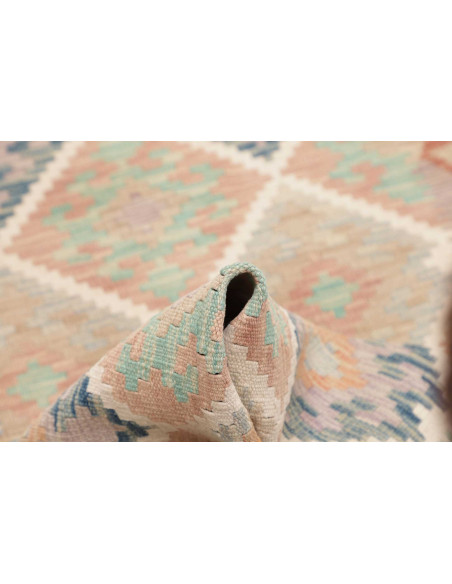 Rug Kilim Afghanistan 80x198 Beige Peach Light