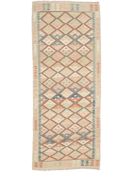 Tappeto Kilim Afghanistan 84x200 Beige Crema Te