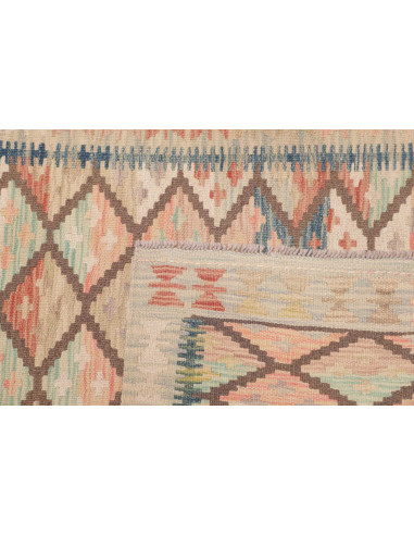 Tappeto Kilim Afghanistan 84x200 Beige Crema Te