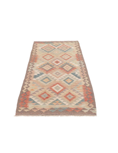Rug Kilim Afghanistan 80x194 Beige Orange Blue