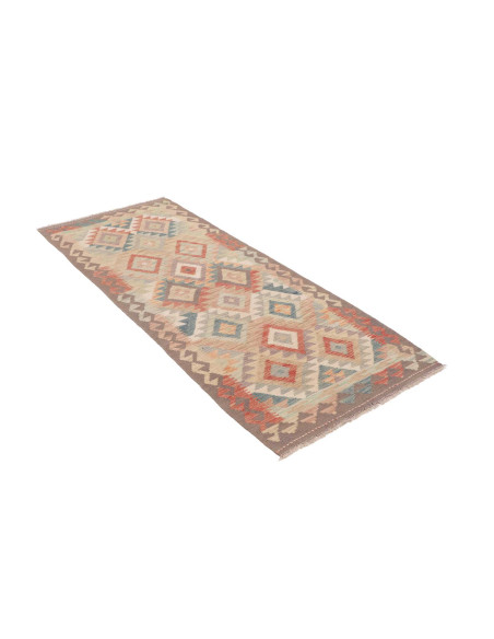 Rug Kilim Afghanistan 80x194 Beige Orange Blue
