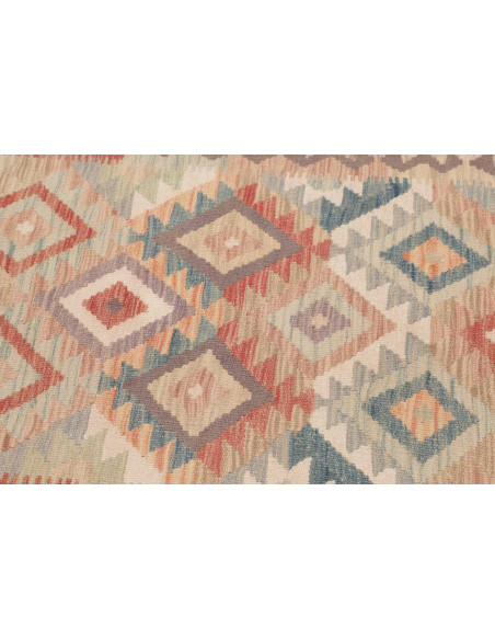 Rug Kilim Afghanistan 80x194 Beige Orange Blue