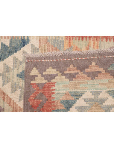 Rug Kilim Afghanistan 80x194 Beige Orange Blue