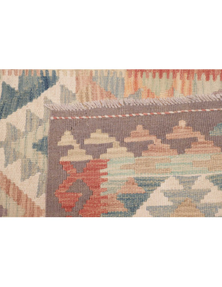 Rug Kilim Afghanistan 80x194 Beige Orange Blue