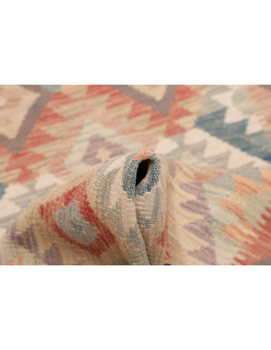 Rug Kilim Afghanistan 80x194 Beige Orange Blue