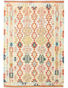 Kilim 130x185 Cm Kilim, Afghanistan, Hand-carded Wool warp: