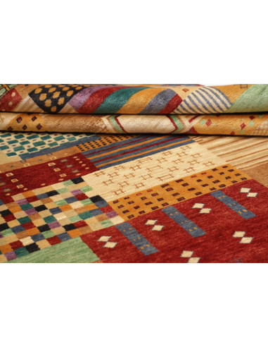 Tappeto Royal Gabbeh Pakistan 252x356 Rosso Bei