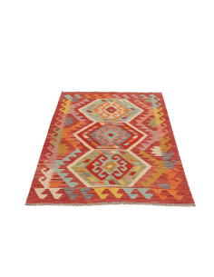 Hand Made Rug Kilim Afghanistan 97x145 Red Mult 2