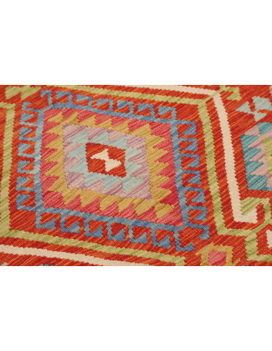 Hand Made Rug Kilim Afghanistan 102x146 Red Ora