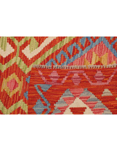 Hand Made Rug Kilim Afghanistan 102x146 Red Ora