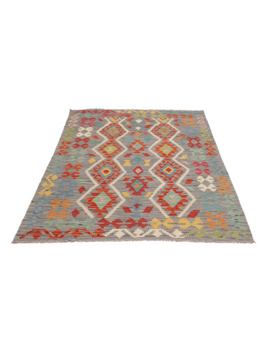 Tappeto Originale Kilim Afghanistan 126x182 Gri