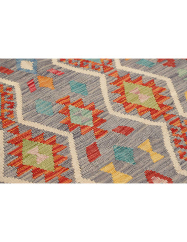 Tappeto Originale Kilim Afghanistan 126x182 Gri