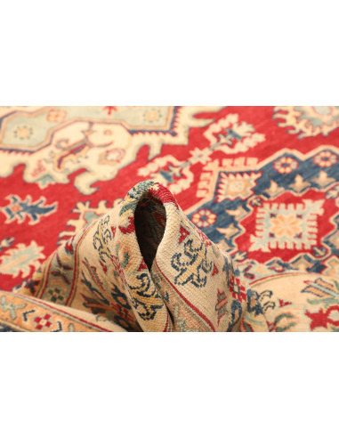 Rug Kazak Pakistan 247x308 Red Beige Blue Green