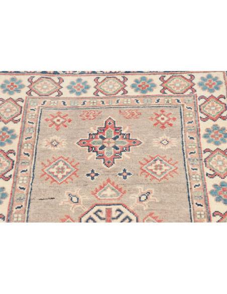 Rug Kazak Afghanistan 79x125 Beige Blue Coral C