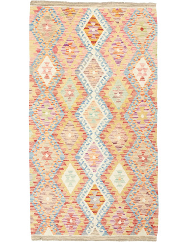 Kilim 106x196 Cm Kilim, Afghanistan, Lana Cardata A Mano