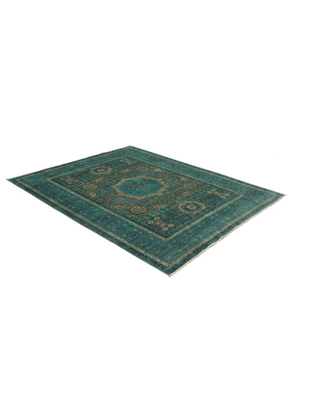 Rug Mamlouk Pakistan 152x206 Petrol Blue Antiqu