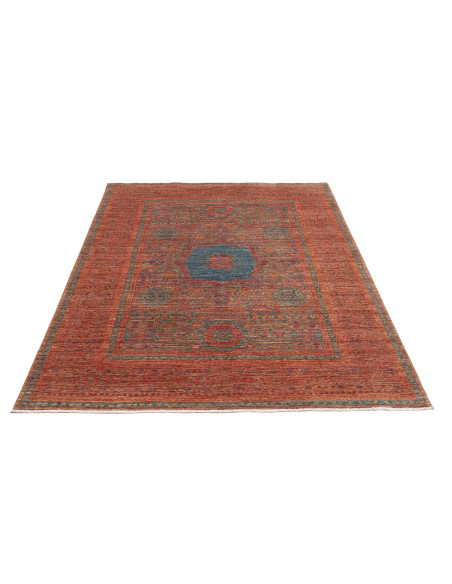 Rug Mamlouk Pakistan 147x194 Terracotta Rust Re