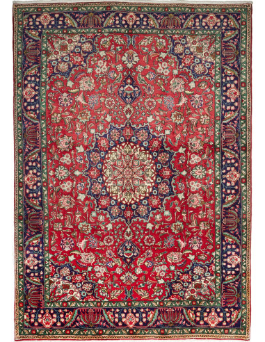 Tabriz 204x278 Cm Tabriz, Persia, Lana Cardata A Mano