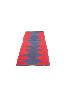 Rug Kilim Vintage Persia 77x214 Scarlet Red Ind 2