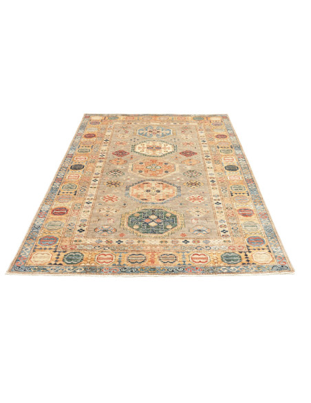 Tappeto Kazak Fine Pakistan beige marrone 151x209