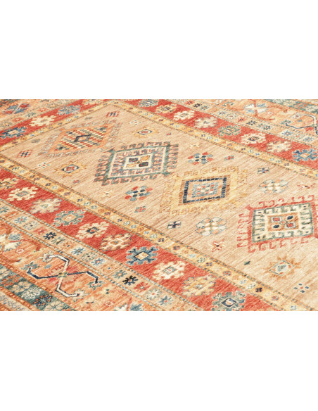 Tappeto Kazak Fine Pakistan marrone rosso 151x210