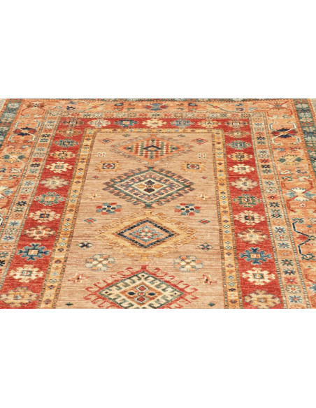 Tappeto Kazak Fine Pakistan marrone rosso 151x210